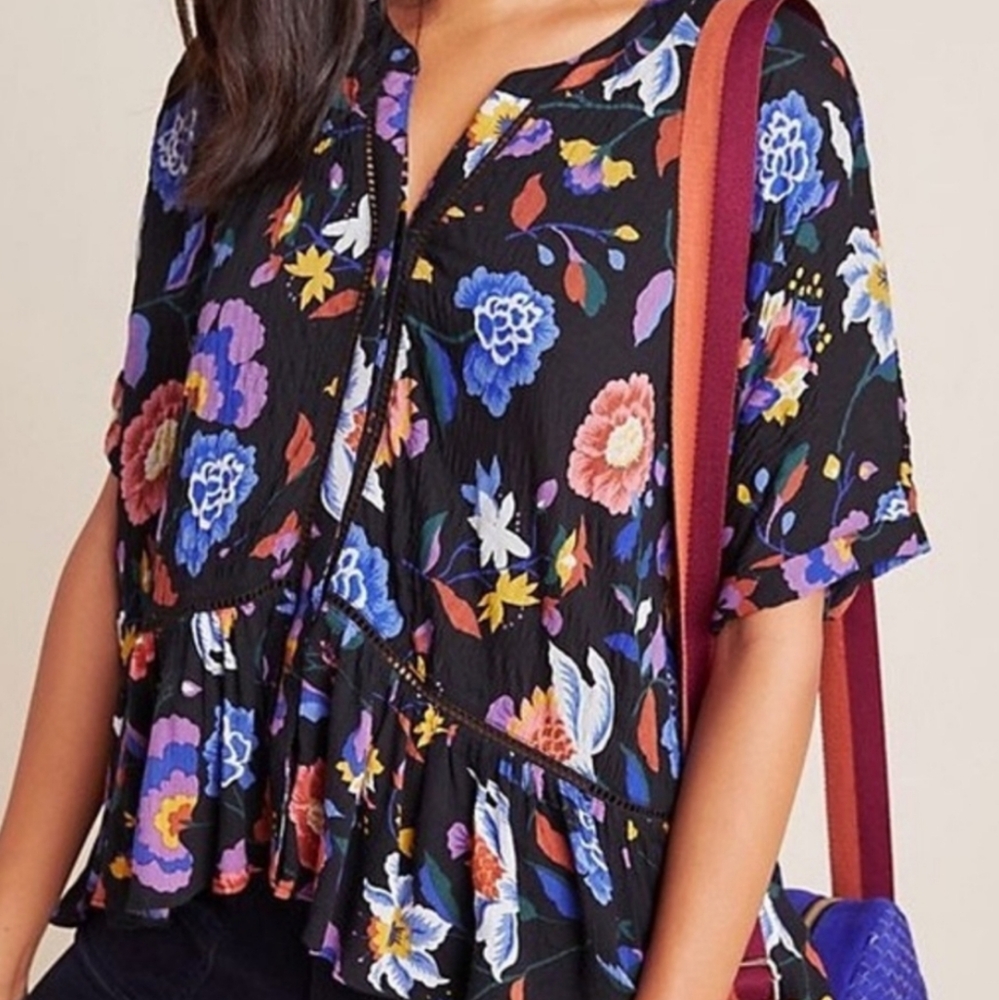 FINAL PRICE Anthropologie Josie Dolman Sleeved Top